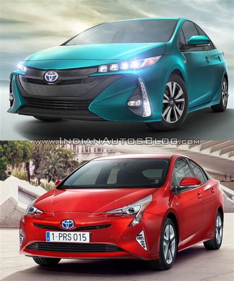 Toyota Prius Prime front quarter vs. 2016 Toyota Prius front quarter