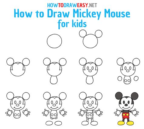 How To Draw Mickey Mouse Draw Central Mickey Mouse Coloring Pages | The Best Porn Website