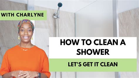 How to Clean A Shower Using a Combined Cleaner and Disinfectant Citric ...