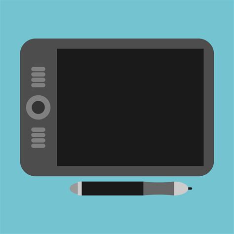 Vector for free use: Graphics Tablet Vector