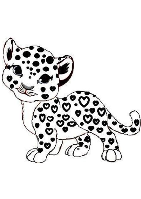 Coloring Pages | Printable Baby Leopard Coloring Pages