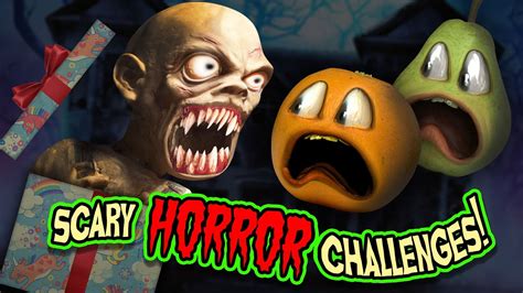 SCARY HORROR CHALLENGES!!! | Annoying Orange Supercut - YouTube