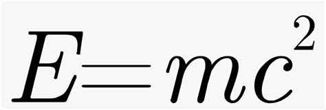 Equation Of E=mc^2 - Albert Einstein Formula Png, Transparent Png - kindpng