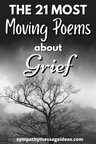 The 21 Most Moving Poems about Grief and Mourning - Sympathy Message Ideas