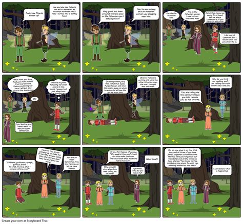 A Midsummer Night's Dream Comic Strip Part Storyboard, 47% OFF