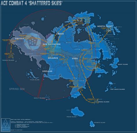 Ace Combat 4 Shattered Skies Map | Combat art, Gundam wallpaper, Sky map