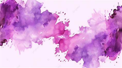 Abstract Purple Watercolor Border With Brush Texture And Ink Vector Frame Background, Purple ...