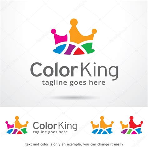 Color King Logo Template Design Vector — Stock Vector © gunaonedesign #112266578