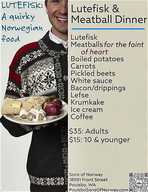 Lutefisk Dinner - Poulsbo Sons of Norway