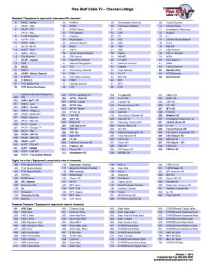 Channel Guide - Fill Online, Printable, Fillable, Blank | pdfFiller