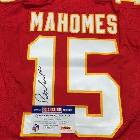 Chiefs - Patrick Mahomes signed authentic Chiefs jersey - size 40 | The official auction site of ...