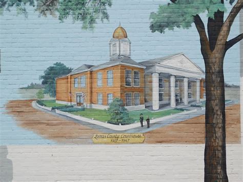 (Old) Lamar County Courthouse Mural | Vernon, Alabama | Jimmy Emerson ...