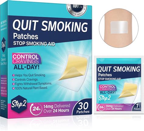 Amazon.com: 14mg Quit Smoking Patches, Step 2 Stop Smoking Aids Patches ...