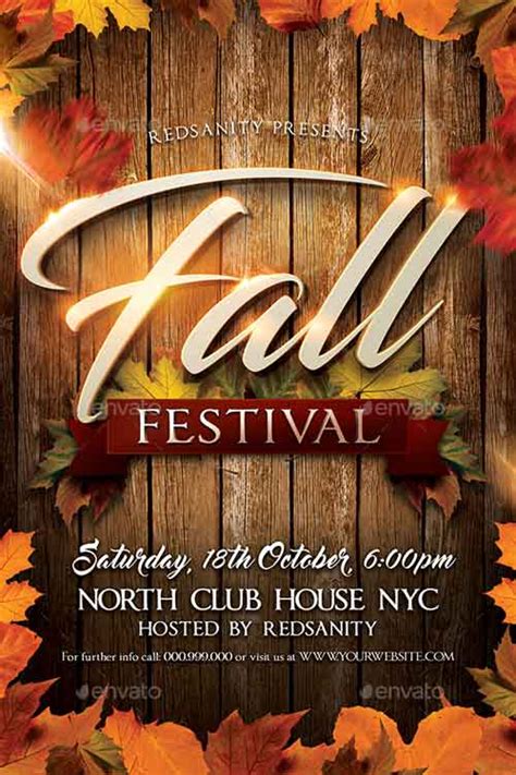 Fall Festival Club Flyer Template - PSD Club Flyer - FFFLYER