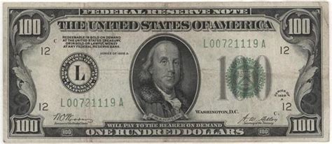 Series of 1928 Gold Certificate $100 Dollar Bill