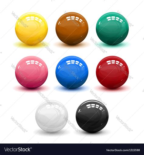 Snooker balls Royalty Free Vector Image - VectorStock