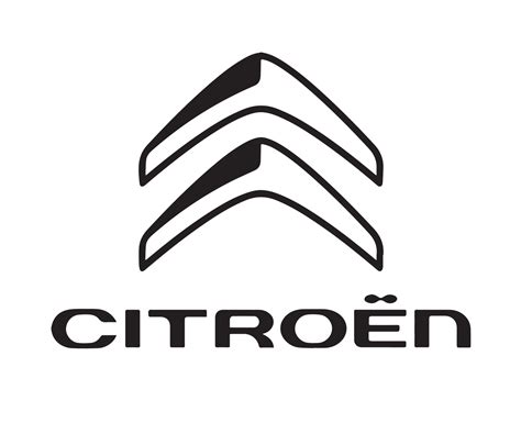 citroen símbolo marca logo negro con nombre diseño francés coche automóvil vector ilustración ...