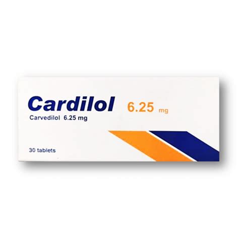 CARDILOL 6.25 MG ( CARVEDILOL ) 30 TABLETS