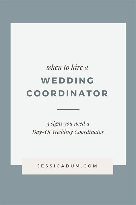 3 Signs You Need a Day of Wedding Coordinator - How to determine if you need help and when to hi ...