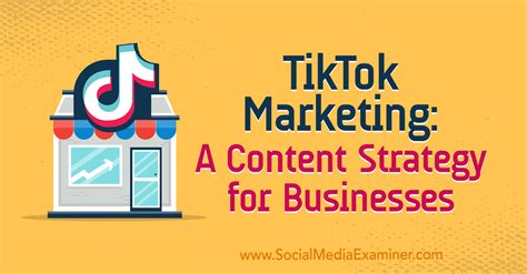 TikTok Marketing: A Content Strategy for Businesses : Social Media Examiner