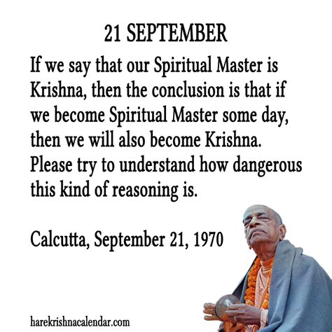 Srila Prabhupada’s Quotes In September – Hare Krishna Calendar