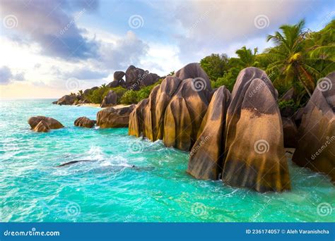 Anse Source D Argent - the Most Beautiful Beach of Seychelles. La Digue ...