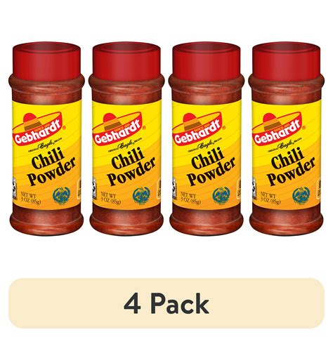 (4 pack) Gebhardt Chili Powder, 3 oz. - Walmart.com