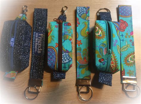 I made some new key fobs and tiny pouches. They make great gifts.