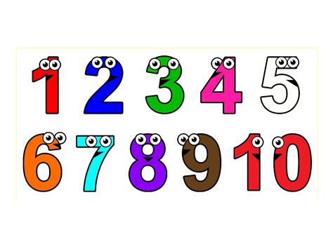 1 To 10 Numbers Background PNG | PNG All