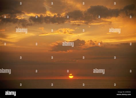 Sunset Kerala India Stock Photo - Alamy