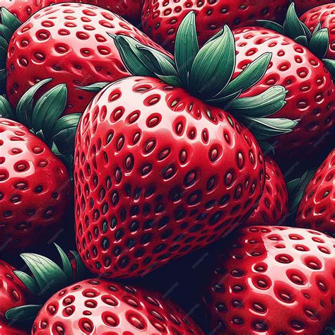 Premium Vector | Strawberry fruit vector illustration image wallpaper ...