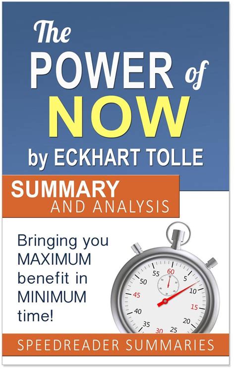 The Power of Now by Eckhart Tolle: Summary and Analysis by SpeedReader ...