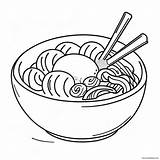 Ramen Bowl Coloring Page 17160 13530 sketch template