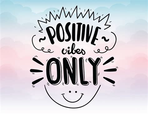 Positive vibes only SVG quote Vector text Eps Pdf Svg Png Dxf