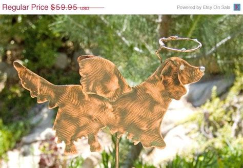 GOLDEN RETRIEVER ANGEL Lawn Ornament Dog Pet Memorial Plant | Etsy | Lawn ornament, Memorial ...