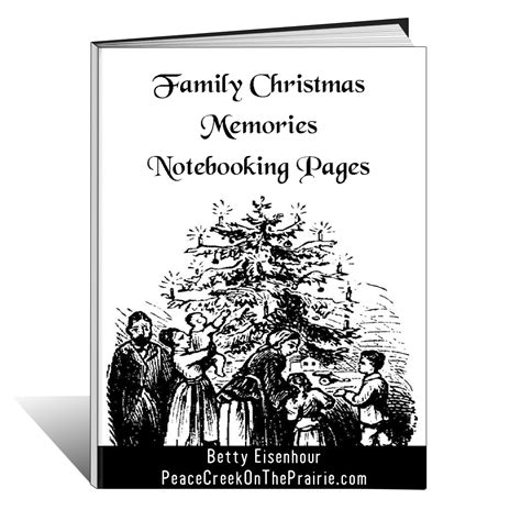 Family Christmas Memories Notebooking Pages - peacecreekontheprairie.com