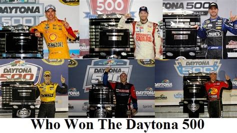 Who Won The Daytona 500 - Daytona 500 Winners