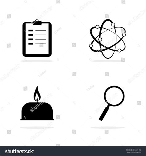 Science Lab Equipment Symbol Iconvector Design Stock Vector (Royalty ...