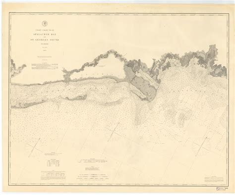 Apalachee Bay Map & St. Georges Sound Map 1883 Nautical - Etsy | Map of florida, Nautical map ...