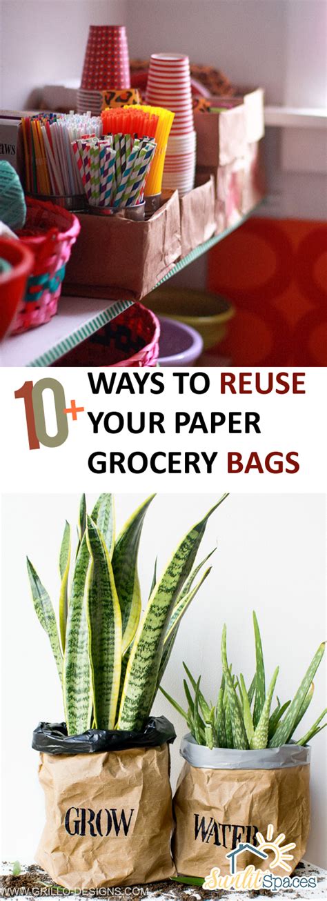 10+ Ways to Reuse Your Paper Grocery Bags