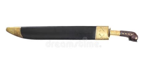 Filipino Fighting Sword Isolated on White Background Stock Photo - Image of illegal, black ...