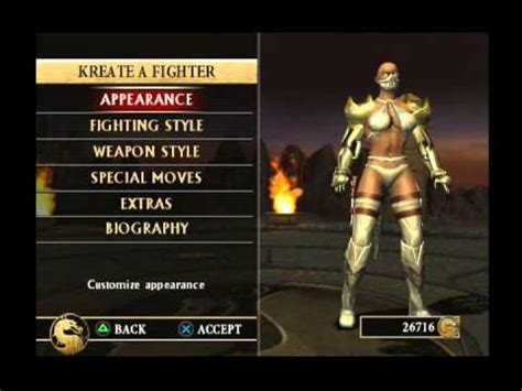 Mortal Kombat Armageddon: Kreate a Fighter: Advesary - YouTube