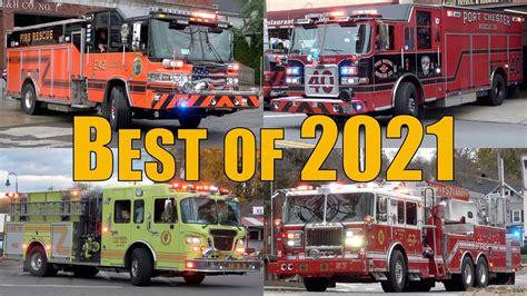 Fire Trucks Responding Compilation: Best of 2021 - YouTube