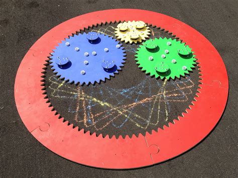 Giant DIY spirograph makes beautiful designs in chalk « Adafruit ...