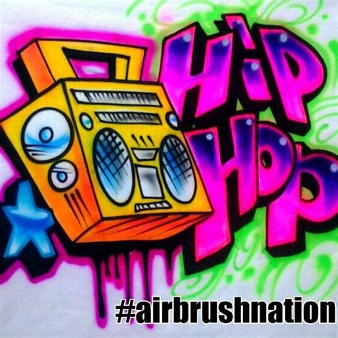 HIP HOP BOOMBOX 80'S Airbrush SHIRT. By Herby @ Airbrush Nation Studio. Compton CA. #airbrush # ...