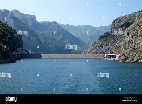 koman lake dam Stock Photo - Alamy