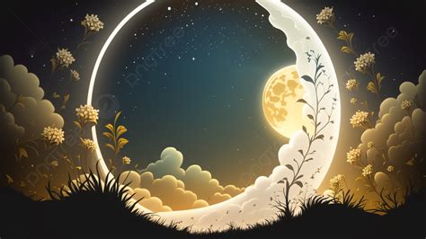 Beautiful Moon Background, Moon, Background, Cartoon Moon Background Image And Wallpaper for ...