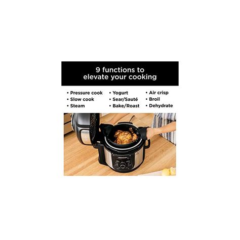 Ninja FD401 Foodi 12-in-1 Deluxe XL 8 qt. Pressure Cooker & Air Fryer ...