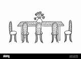 Dining Room Coloring Pages sketch template