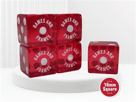 Personalized Yahtzee Dice W/ Free Storage Pouch, Set of 5, Square Corner 16mm - Etsy